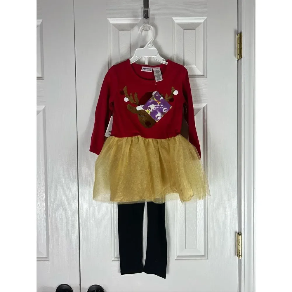 NWT Blueberi 2pc Girls Outfit Size 5